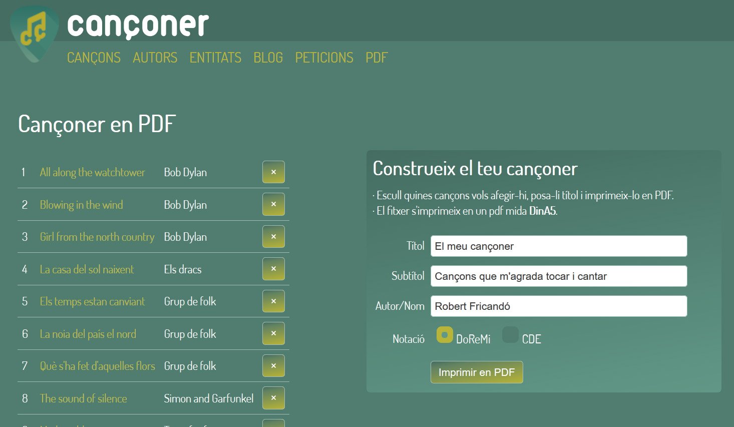 el cançoner en pdf